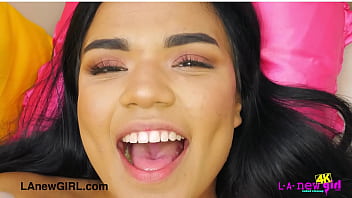 Amazing brunette model naked close up