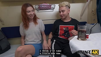 Hunt4k having fun in a train with a girl who likes sucking strangers dicks
