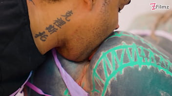 Hard anal fuck bbc for tattoo slut she takes it balls deep in her asshole atm