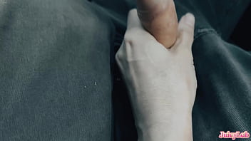 Stepsis jerked my cock while im driving