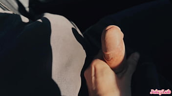 Stepsis jerked my cock while im driving