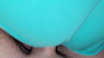 Stepmom in shorts loves foot fetish sex