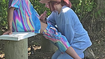 Pervy Nerd Caught By Hot Horny Jogger She Makes Me Fuck Her In Public thumbnail