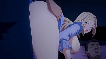 The girl was fucked by three monsters