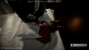 Girl strokes my cock while i fuck her using my lovense short