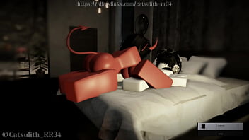 Girl strokes my cock while i fuck her using my lovense short