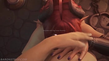 Facial from cute monster girl