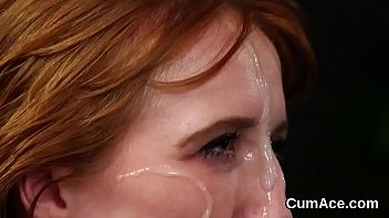 Slutty Babe Gets Jizz Shot On Her Face Swallowing All The Ejaculate thumbnail