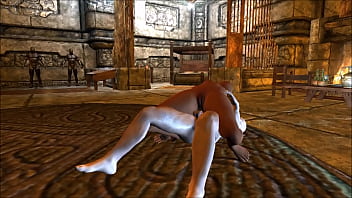 Muscular man bangs sombra from overwatch in a dungeon Muscular man bangs sombra from overwatch in a dungeon