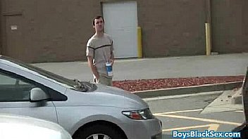 Black Muscled Dude Fucks Gay Skinny White Boy Bareback Style 05 thumbnail