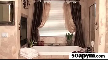 Girl with great body massages and blows a customer 12