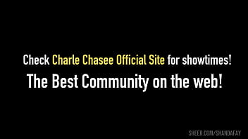 Giga melons milf charlee chase fucking her massive dildo in bed