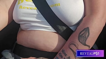 Revealme curvy goddess tit play & masturbation in busty solo fantasy