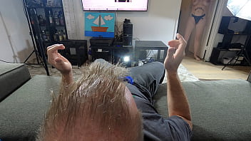 Slut sucks gamer nerds cock