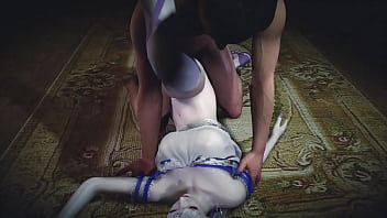 3d big ass skinny asian cosplay slut got her wet pussy fucked so hard by big old dick