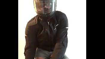 Horny Biker Plaing With Dildo And Jerking Off thumbnail