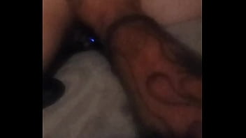 My wife takes dildo in ass