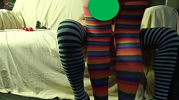 Spectacular brunette fucks her boyfriend dressed as a woman role play