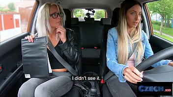 Her wonderful boobs might just earn her a driving licence fake driving school Her wonderful boobs might just earn her a driving licence fake driving school
