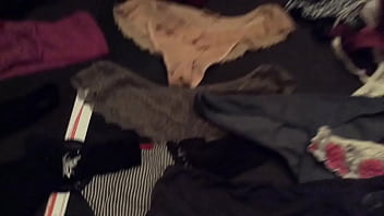Filming my stepmoms naughty collection of thongs underwear