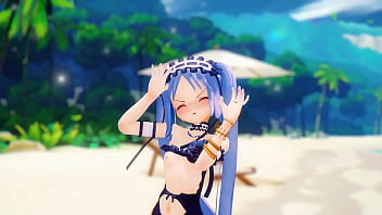 Fate grand order stheno hentai undress dance beach pop in 2 song small tits mmd 3d blue hair Fate grand order stheno hentai undress dance beach pop in 2 song small tits mmd 3d blue hair
