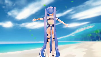 Fate Grand Order Stheno Hentai Undress Dance Beach Pop In 2 Song Small Tits Mmd 3d Blue Hair thumbnail
