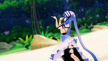 Fate grand order stheno hentai undress dance beach pop in 2 song small tits mmd 3d blue hair