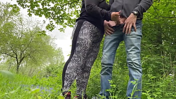 Felt my mother in law's camel toe in leggings while she was making me cum