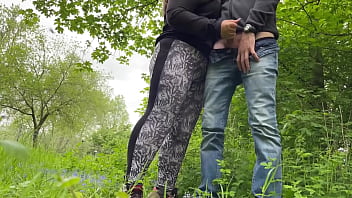 Felt my mother in law's camel toe in leggings while she was making me cum