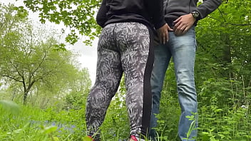 Felt my mother in law's camel toe in leggings while she was making me cum
