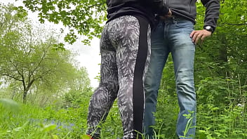 Felt my mother in law's camel toe in leggings while she was making me cum