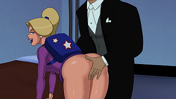 Stargirl sucks villian's huge cock