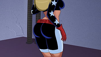 Stargirl sucks villian's huge cock