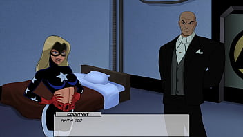 Stargirl sucks villian's huge cock