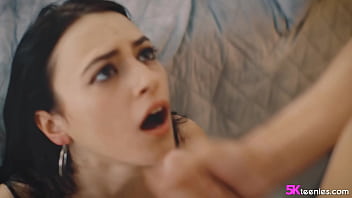 Petite spanish marceline moreno slowly strips till shes small tits euro teen is pussy brunette sucks and is fucked for a facial