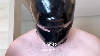 Brincando de wax play com o submisso enquando bbc espera pra me comer na frente dele