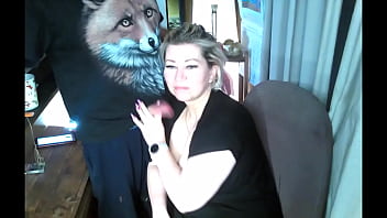 Sexy pranks of a mature married couple on the balcony