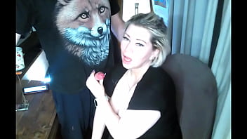 Sexy pranks of a mature married couple on the balcony