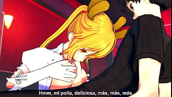 This dragon turns into a slut when she tries a penis