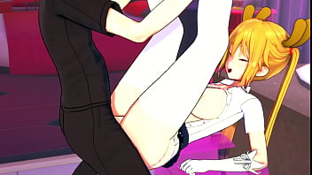 This dragon turns into a slut when she tries a penis