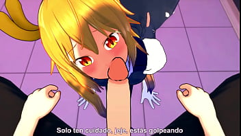 This dragon turns into a slut when she tries a penis