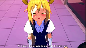 This dragon turns into a slut when she tries a penis