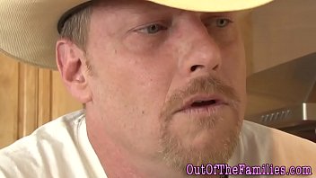 Teen throats stepdad cock