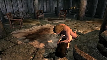 Muscular man has sex with a long haired gothic queen in a fantasy realm