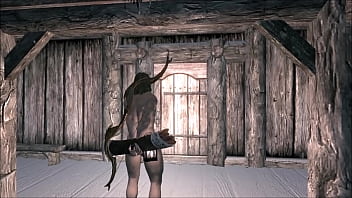 Muscular man has sex with a long haired gothic queen in a fantasy realm