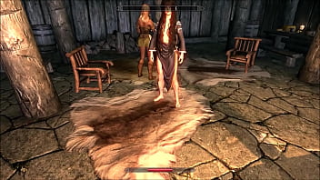 Muscular man has sex with a long haired gothic queen in a fantasy realm