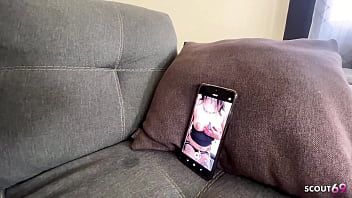 Old couple caught teen filming while masturbate and teach her to fuck at ffm 3some taboo sex