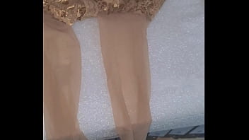 Stolen my friends wife stockings after wedding Stolen my friends wife stockings after wedding