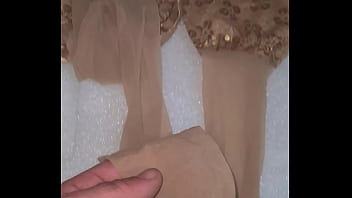 Stolen my friends wife stockings after wedding