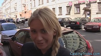 Smalltits casting babe rides fat prick